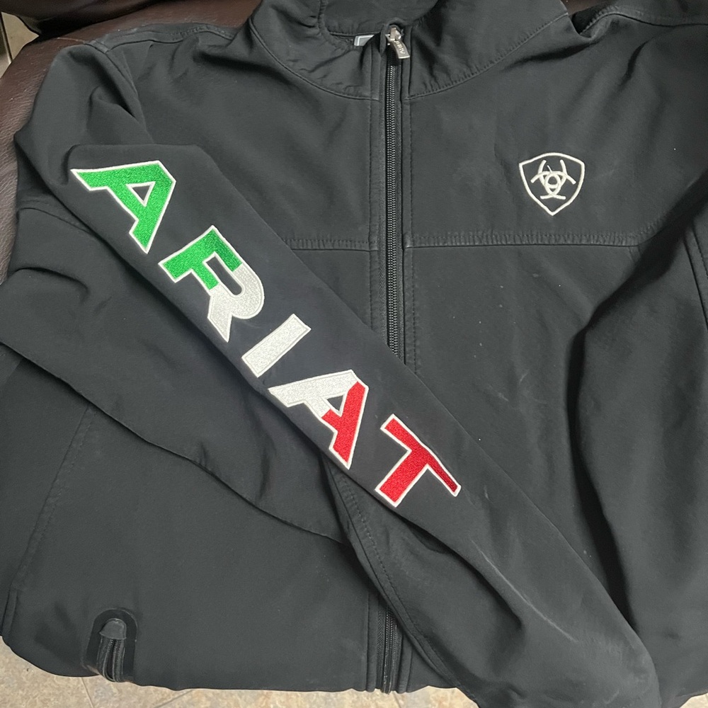 Ariat Black Jacket with Logo Detail